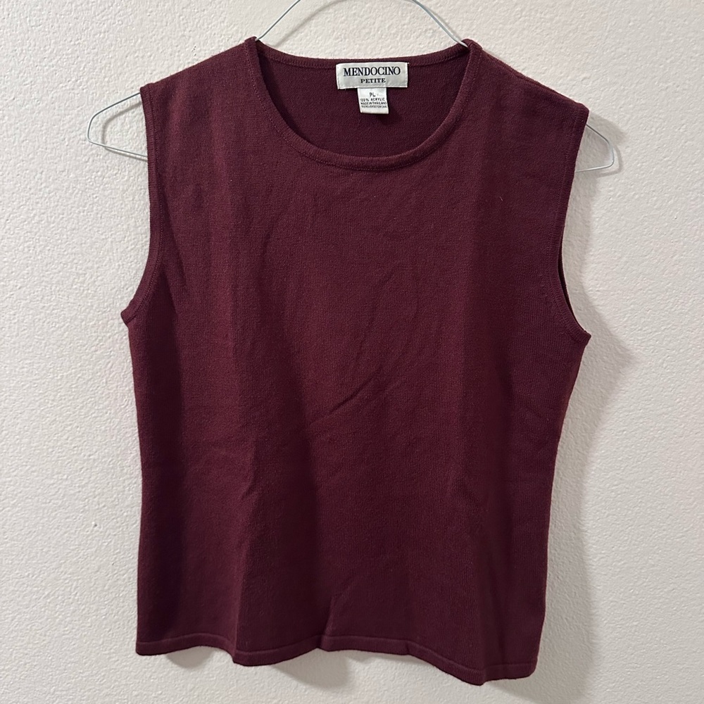 Mendocino Rich Burgundy Tank Top
